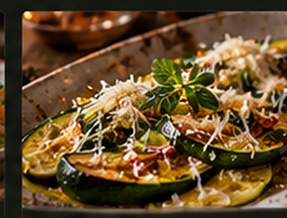 Charred courgettes, lemon & Parmesan