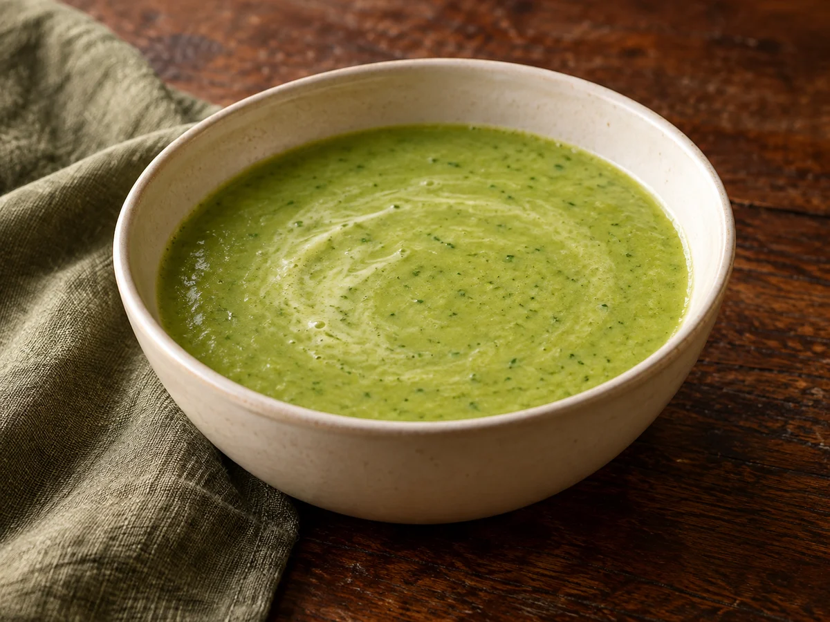 Pea and mint soup