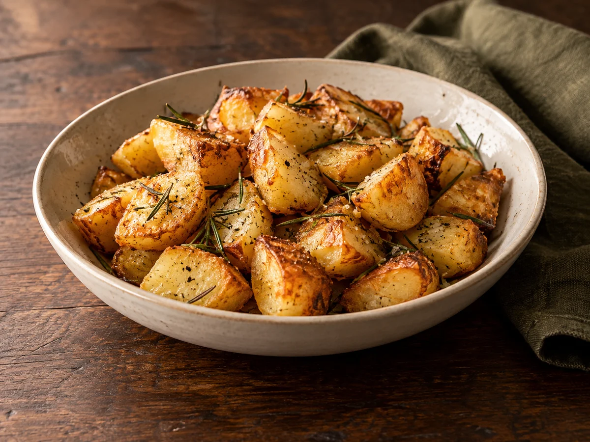 Crisp rosemary potatoes